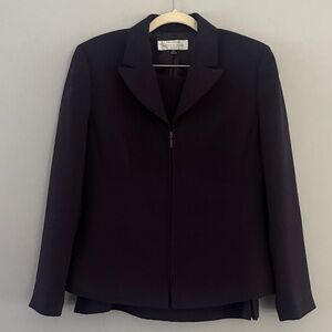 Tahari Elegant Dark Purple Skirt Set